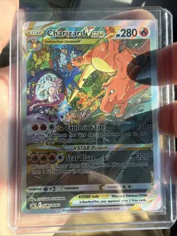 Pokemon Charizard VSTAR SWSH262 Full Art Black Star Promo Holo Card NM Condition - Image 3