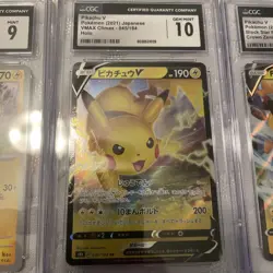 Pokemon Lot Of 5 Cgc Graded Pikachu Cards - Image 3