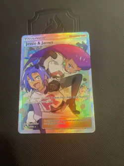 Pokemon TCG Jessie & James Trainer Full Art Ultra Rare Card 68/68 Hidden Fates - Image 1
