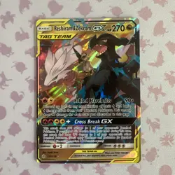 Pokemon Card - Reshiram & Zekrom GX Cosmic Eclipse 157/236 Holo GX Rare - Image 1
