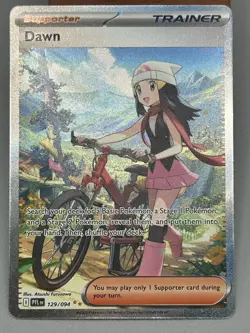 Pokemon Dawn 129/094 Full Art Holo Trainer Card English TCG - Image 4