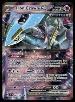 Pokemon Cards Iron Crown ex 081/162 Temporal Forces Double Rare NM - Image 1