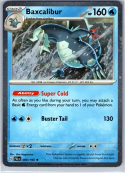 Baxcalibur - (Cosmos Holo) Promo Blister Exclusives Holo 060/193 Pokemon Card LP - Image 1