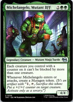 Teenage Mutant Ninja Turtles #120 Michelangelo, Mutant BFF - Image 1