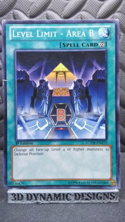 | Yugioh Level Limit - Area B LCYW-EN279 1st Edition Common Yugi World HP 🔥 | - Image 1