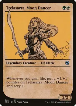 Trelasarra, Moon Dancer Foil Adventures in the Forgotten Realms 346 NM MTG - Image 1