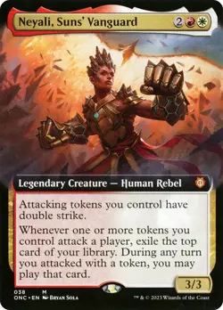 Neyali, Suns' Vanguard (Extended Art) [Phyrexia: All Will Be One Commander] Near - Image 1
