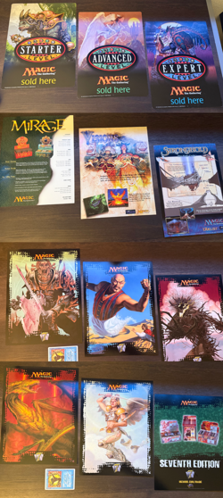 MTG (Magic the Gathering) Super Rare Promo Mini Poster Lot!-Free Shipping! - Image 1