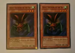 2x Insect Soldiers of the Sky MRD-E101 1st Edition/Unlimited Set VINTAGE YuGiOh - Image 1