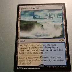 Flooded Strand x 1 -NM+ - MTG - MH3 0220 - Rare Land! Never Played! - Image 1