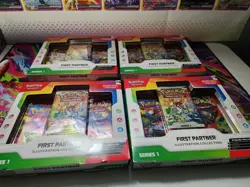🔥Pokemon TCG First Partner Illustration Collection Series 1 Factory Sealed X4 - Image 2
