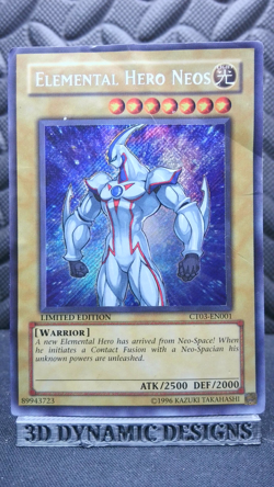 | Yugioh Elemental HERO Neos CT03-EN001 Secret Rare 2006 Collector Tin HP 🔥 | - Image 1