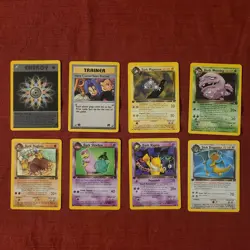 FIRST EDITION Pokemon TCG Team Rocket Wizards 2000 Lot 8 Cards Rocket non-holo - Image 1