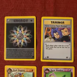 FIRST EDITION Pokemon TCG Team Rocket Wizards 2000 Lot 8 Cards Rocket non-holo - Image 2