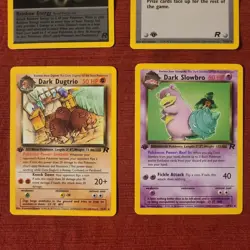 FIRST EDITION Pokemon TCG Team Rocket Wizards 2000 Lot 8 Cards Rocket non-holo - Image 4