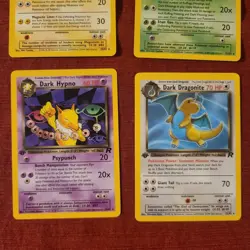 FIRST EDITION Pokemon TCG Team Rocket Wizards 2000 Lot 8 Cards Rocket non-holo - Image 5