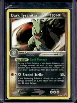 2004 Pokemon EX Team Rocket Returns Dark Tyranitar #20/109 - Image 1