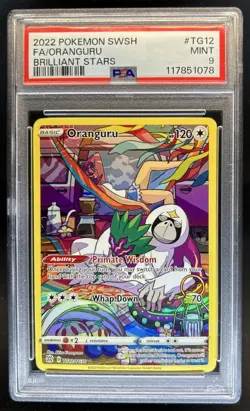 2022 Pokemon SWSH Brilliant Stars Oranguru Trainer Gallery Holo #TG12/TG30 PSA 9 - Image 1