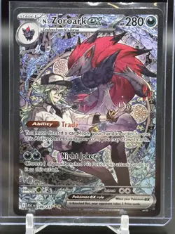 Pokemon TCG N's Zoroark Ex SIR 286/217 Ascended Heroes English NM - Image 1