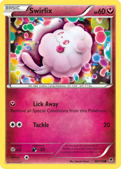 Swirlix 68/119 C Phantom Forces Pokemon NM/M - Image 1