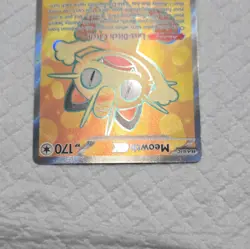 Pokemon TCG Meowth EX 107/088 Full Art Ultra Rare Holo Basic 170 HP Card - Image 3