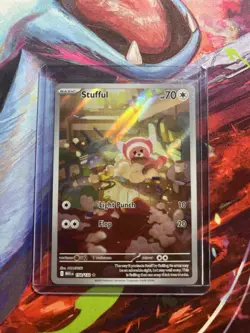 Stufful 154/132 Mega Evolution Illustration Rare Pokemon TCG - Image 1