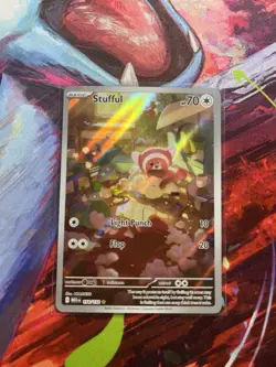 Stufful 154/132 Mega Evolution Illustration Rare Pokemon TCG - Image 1