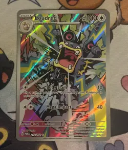 Pokemon TCG Scarlet & Violet Paradox Rift Loudred 212/182 Illustration Rare - Image 1