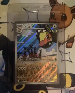 Pokemon TCG Card Paldea Evolved Farigiraf 228/193 Illustration Rare - Image 3