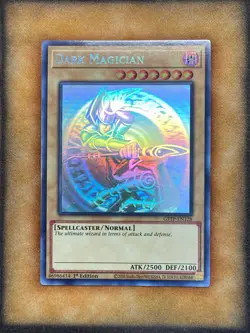 Yugioh Dark Magician GFTP-EN128 Ghost Rare 1st Ed LP (#2) - Image 1
