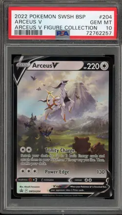 Pokemon Arceus V Figure Coll. Black Star Promo SWSH204 PSA 10 Gem Mint - Image 1