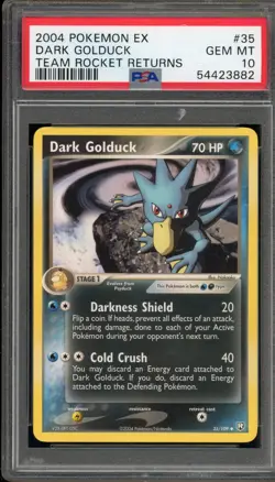 Pokemon Dark Golduck EX Team Rocket Returns #35 PSA 10 Gem Mint - Image 1