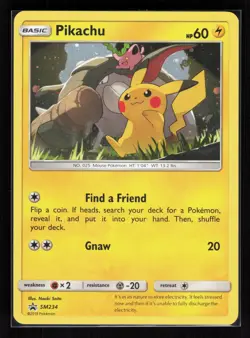 Pikachu Holo Promo Pokemon SM Promos SM234 MP - Image 1