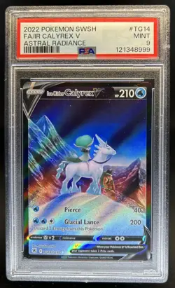 2022 Pokemon SWSH Ice Rider Calyrex V Trainer Gallery #TG14/TG30 PSA 9 - Image 1