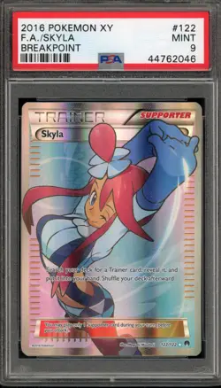 Pokemon Skyla XY Breakpoint Full Art #122 PSA 9 Mint - Image 1