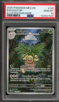 Pokemon Exeggutor Mega Evolution Illustration Rare #135 PSA 10 Gem Mint - Image 1
