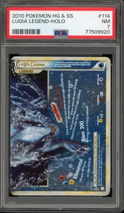 Pokemon Lugia Legend Bottom HeartGold & SoulSilver Holo Ultra Rare #114 PSA 7 - Image 1