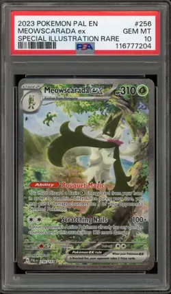 Pokemon Meowscarada ex Paldea Evolved Special Illustration Rare #256 PSA 10 - Image 1