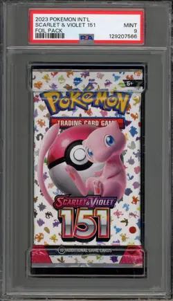 Pokemon 151 MEW EN Sealed Booster Pack PSA 9 Mint - Image 1
