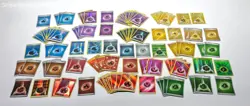 Lot of 111 Holographic Pokemon Energy Cards (Vintage & Modern) - Image 1