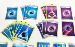 Lot of 111 Holographic Pokemon Energy Cards (Vintage & Modern) - Image 2