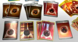 Lot of 111 Holographic Pokemon Energy Cards (Vintage & Modern) - Image 4