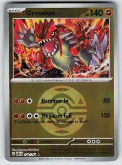 Groudon (Dusk Ball) 108/217 Rare Ascended Heroes Pokemon Reverse Holo Near Mint - Image 1