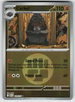 Carkol (Energy Symbol Pattern) 119/217 Holo Ascended Heroes Reverse Holo NM - Image 1