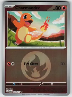 Charmander (Energy Symbol Pattern) 020/217 Holo Ascended Heroes Reverse Holo NM - Image 1