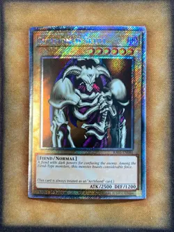 Yugioh Summoned Skull RA03-EN086 Platinum Secret Rare 1st Ed NM - Image 1