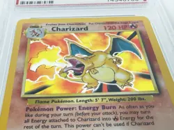 PSA 10 - Pokemon Charizard Holo #4/102 Base Set Unlimited Base Set - Image 3