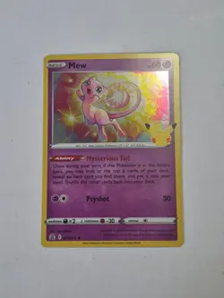Mew 011/025 Holo Rare Celebrations Pokemon Holo Near Mint - Image 1