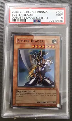 2003 YU-GI-OH Promo Buster Blader Duelist League Series 1 PSA 9 Mint - Image 1
