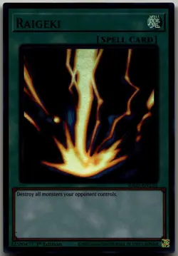 Raigeki (Ultra Rare) Ultra Rare Rarity Collection 5 RA05-EN110 LP - Image 1